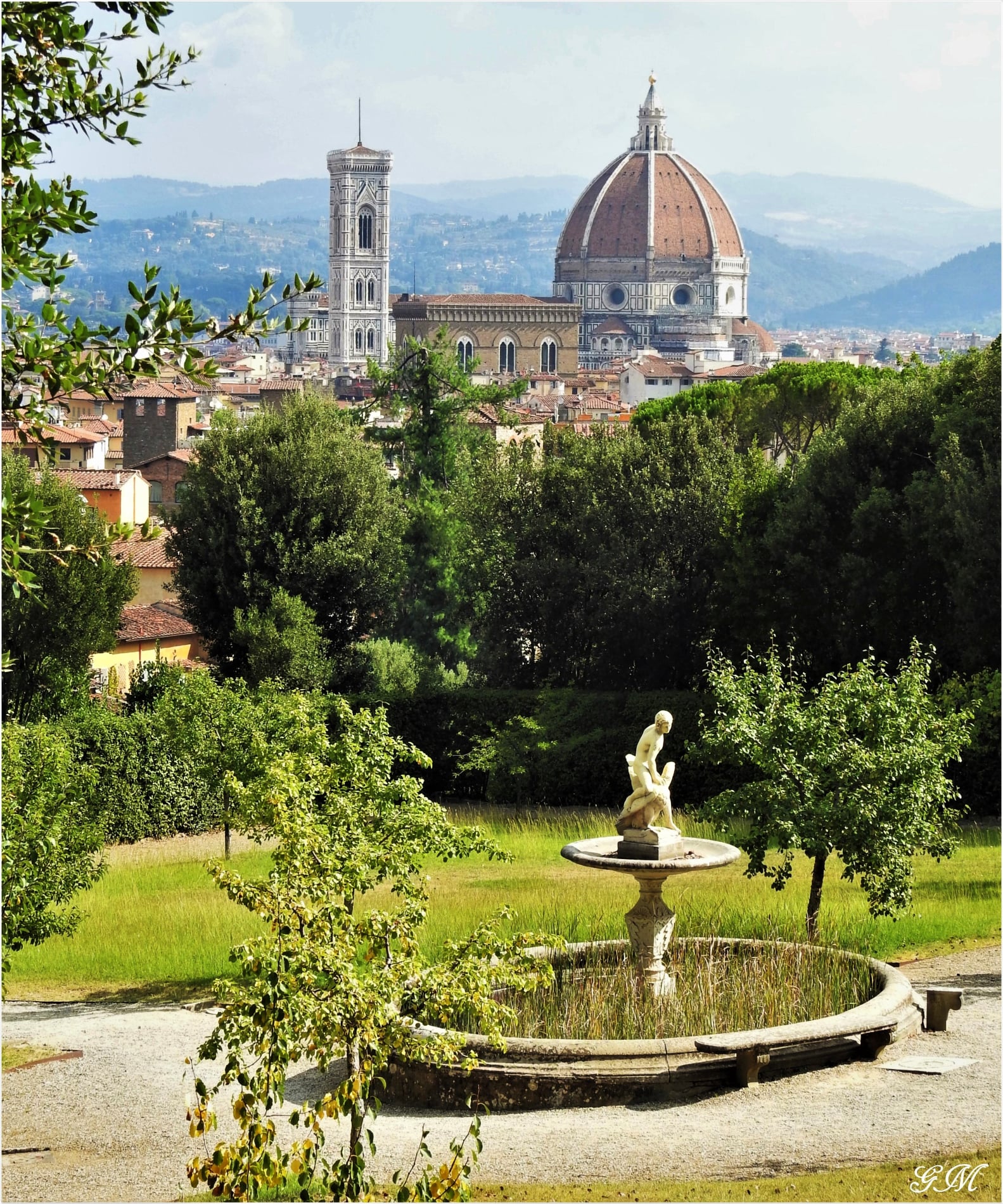 boboli - vista - ganimede - fontana